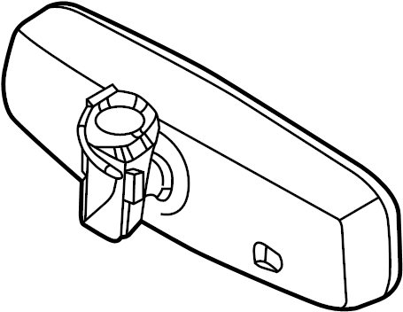 View CV6Z17700A Interior Rear View Mirror (Rear) Full-Sized Product Image