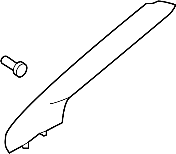 View GM5Z5803599AB Body A-Pillar Trim Panel (Front) Full-Sized Product Image