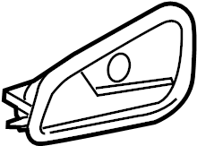 View CV6Z5422600CA Interior Door Handle (Lower) Full-Sized Product Image
