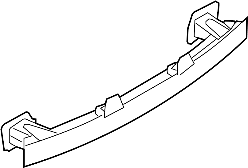 View CV6Z17906A Bumper Impact Bar (Rear) Full-Sized Product Image