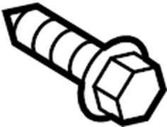 View W704310S307 Screw. Bumper. Cover. Bracket. Retainer.  Full-Sized Product Image