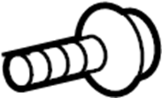 View 56912S61 Screw. Bracket. Cover. Bumper. (Rear, Lower) Full-Sized Product Image