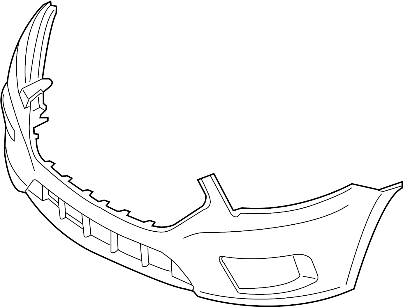 View EG1Z17D957DPTM Bumper Cover (Front, Upper) Full-Sized Product Image