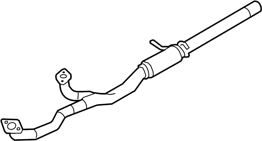 View DG1Z5G274D Pipe. Exhaust. (Front) Full-Sized Product Image