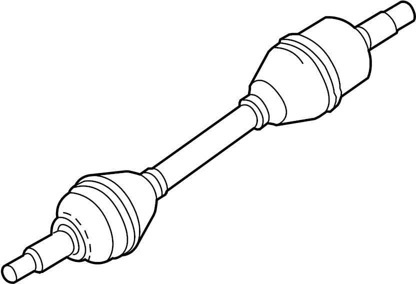 View DG1Z3B437G CV Axle Assembly (Front) Full-Sized Product Image