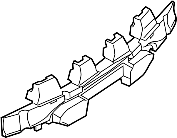 View BG1Z17E855A Bumper Impact Absorber (Rear) Full-Sized Product Image