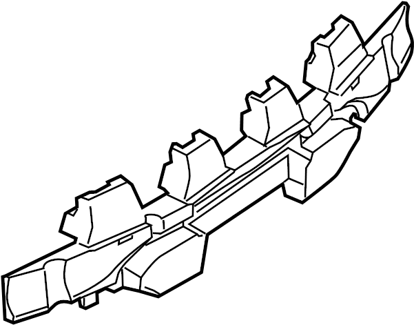 View DG1Z17787A Bumper Impact Absorber (Rear) Full-Sized Product Image