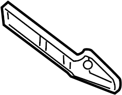 View 6E5Z17D995A Bumper Cover Support Rail (Upper) Full-Sized Product Image