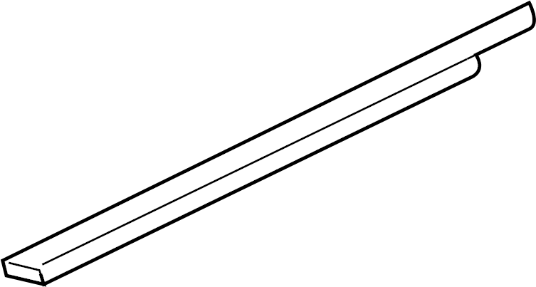 View 6E5Z5421453A Door Window Belt Weatherstrip (Upper) Full-Sized Product Image