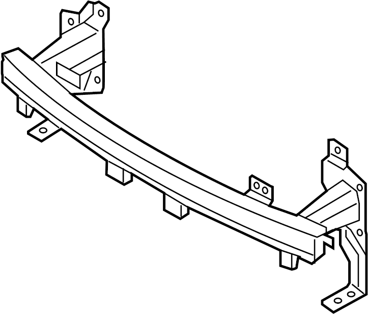 View HG9Z17757A Bumper Impact Bar Full-Sized Product Image