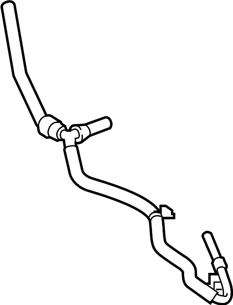 View GR2Z18472A Engine Coolant Overflow Hose Full-Sized Product Image