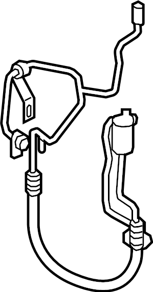 View HS7Z19972M A/C Refrigerant Discharge Hose (Lower) Full-Sized Product Image