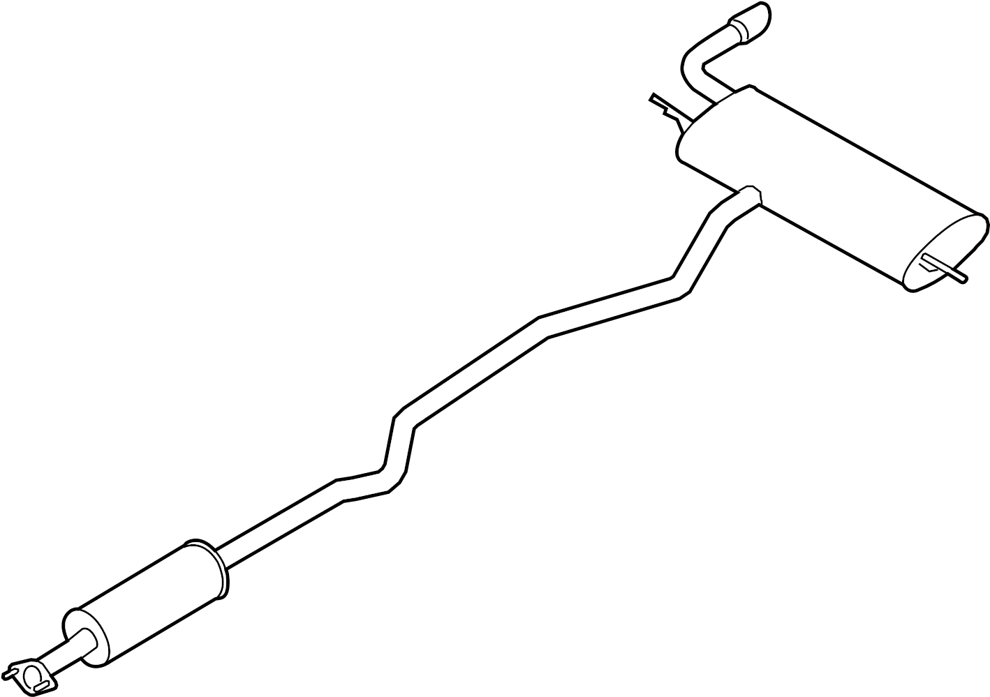 View DS7Z5230C Exhaust Muffler (Front) Full-Sized Product Image