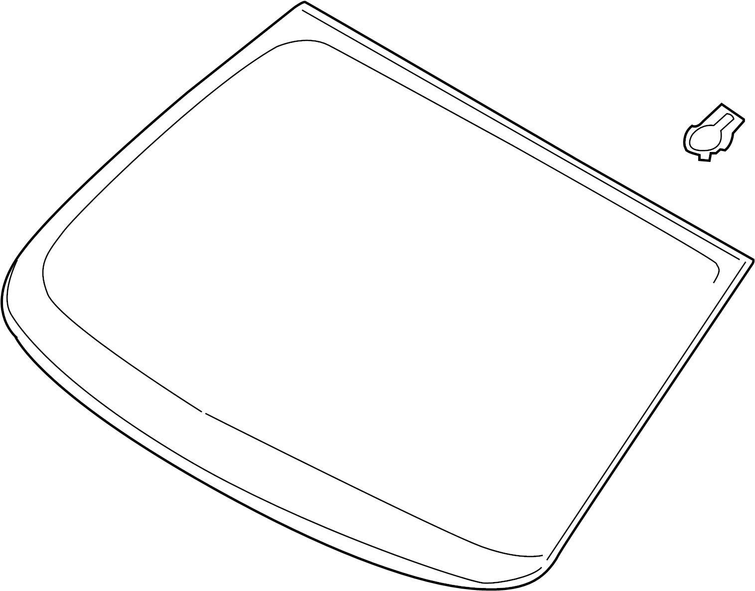 View DS7Z5403100B Windshield Full-Sized Product Image