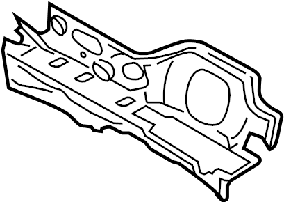 View DS7Z5401588A Engine Compartment Insulation (Front, Lower) Full-Sized Product Image