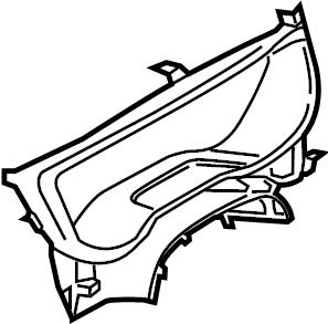 View FS7Z54044D70BE Instrument Cluster Bezel Full-Sized Product Image