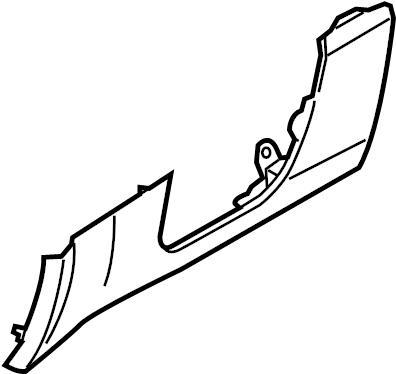 View GS7Z5404459AF Instrument Panel Knee Bolster (Lower) Full-Sized Product Image