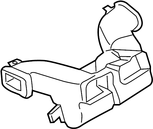 View DS7Z18C433B Instrument Panel Air Duct (Front, Rear, Lower) Full-Sized Product Image