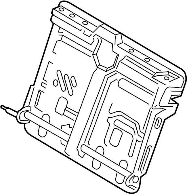 View EU5Z96613A39B Seat Back Frame (Rear, Upper) Full-Sized Product Image