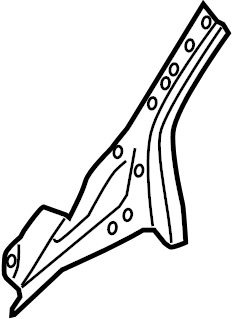 View DS7Z5402508C Body A-Pillar Reinforcement (Front, Upper, Lower) Full-Sized Product Image