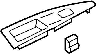 View KS7Z5400014AB Door Window Molding (Upper) Full-Sized Product Image