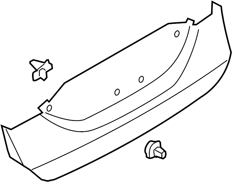 View DS7Z54423A42A Deck Lid Finish Panel (Lower) Full-Sized Product Image