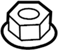 View W520214S442 Nut. Arm. (Front, Rear, Upper) Full-Sized Product Image