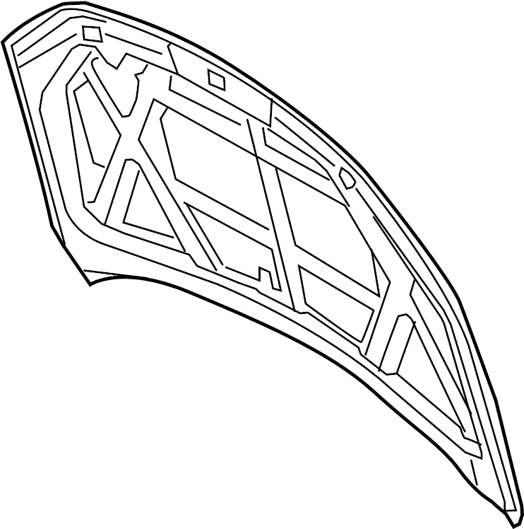View BE5Z16612A Hood Panel Full-Sized Product Image