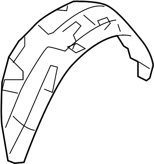 View 9E5Z5428370A Quarter Panel Splash Shield Full-Sized Product Image