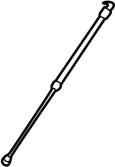 View 1W6Z16C826BA Hood Lift Support Full-Sized Product Image