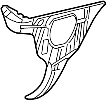 View 3W6Z17A750AA Bumper Cover Bracket (Upper) Full-Sized Product Image