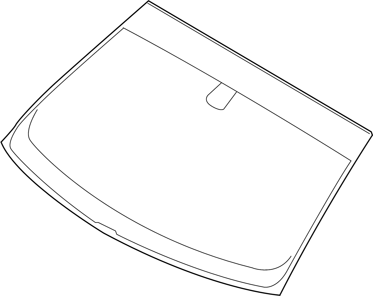 View GD9Z5403100B Windshield Full-Sized Product Image