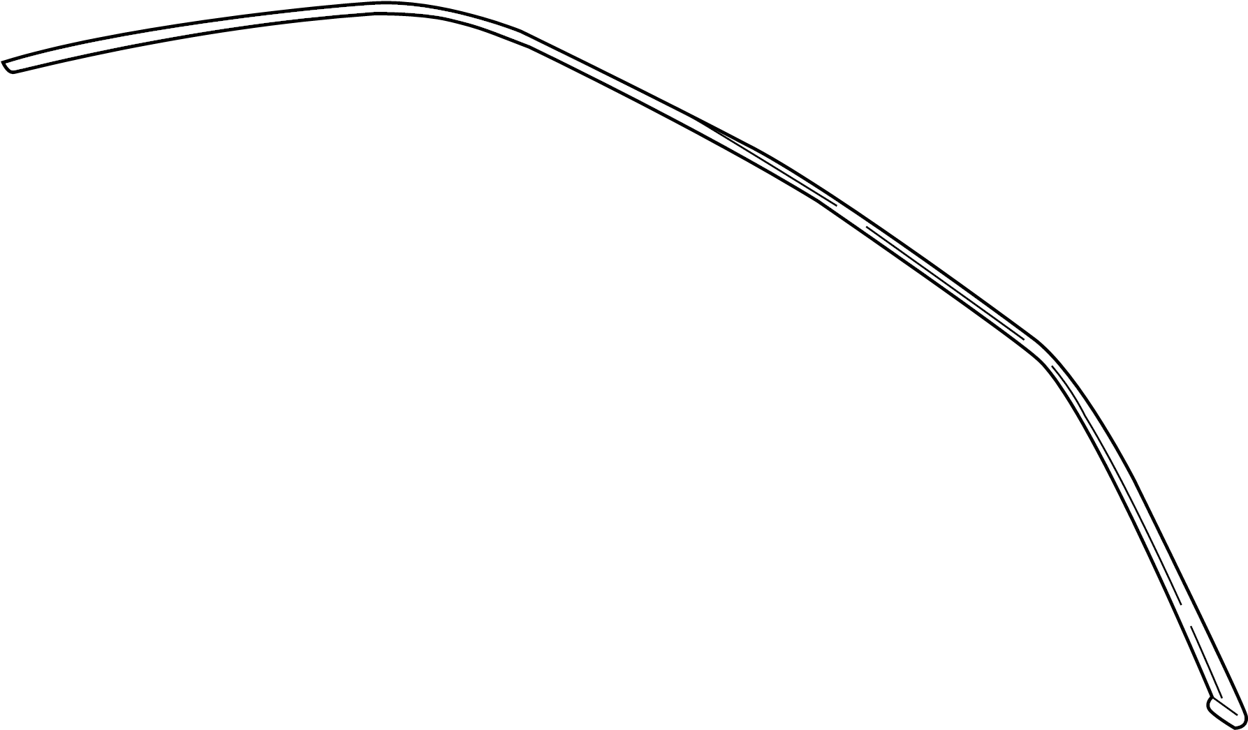 View GD9Z9951693A Roof Molding (Upper) Full-Sized Product Image