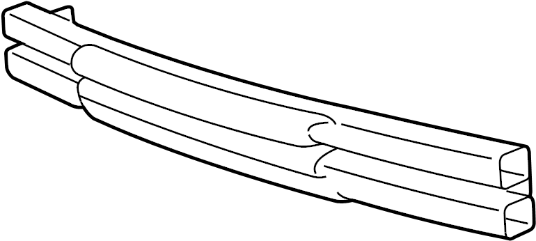 View 6W1Z17906B Bumper Impact Bar (Rear) Full-Sized Product Image