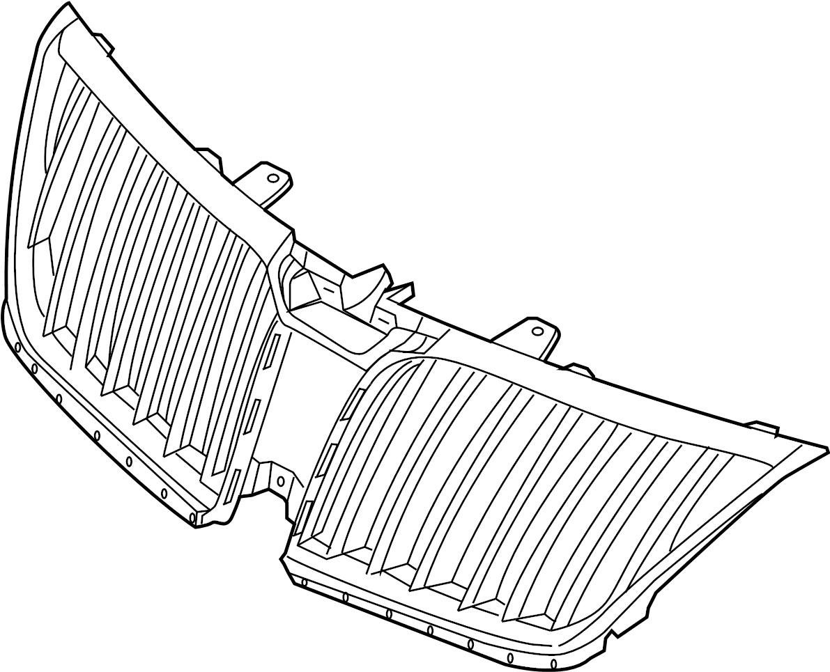 View 8A5Z8200AA Grille (Upper) Full-Sized Product Image