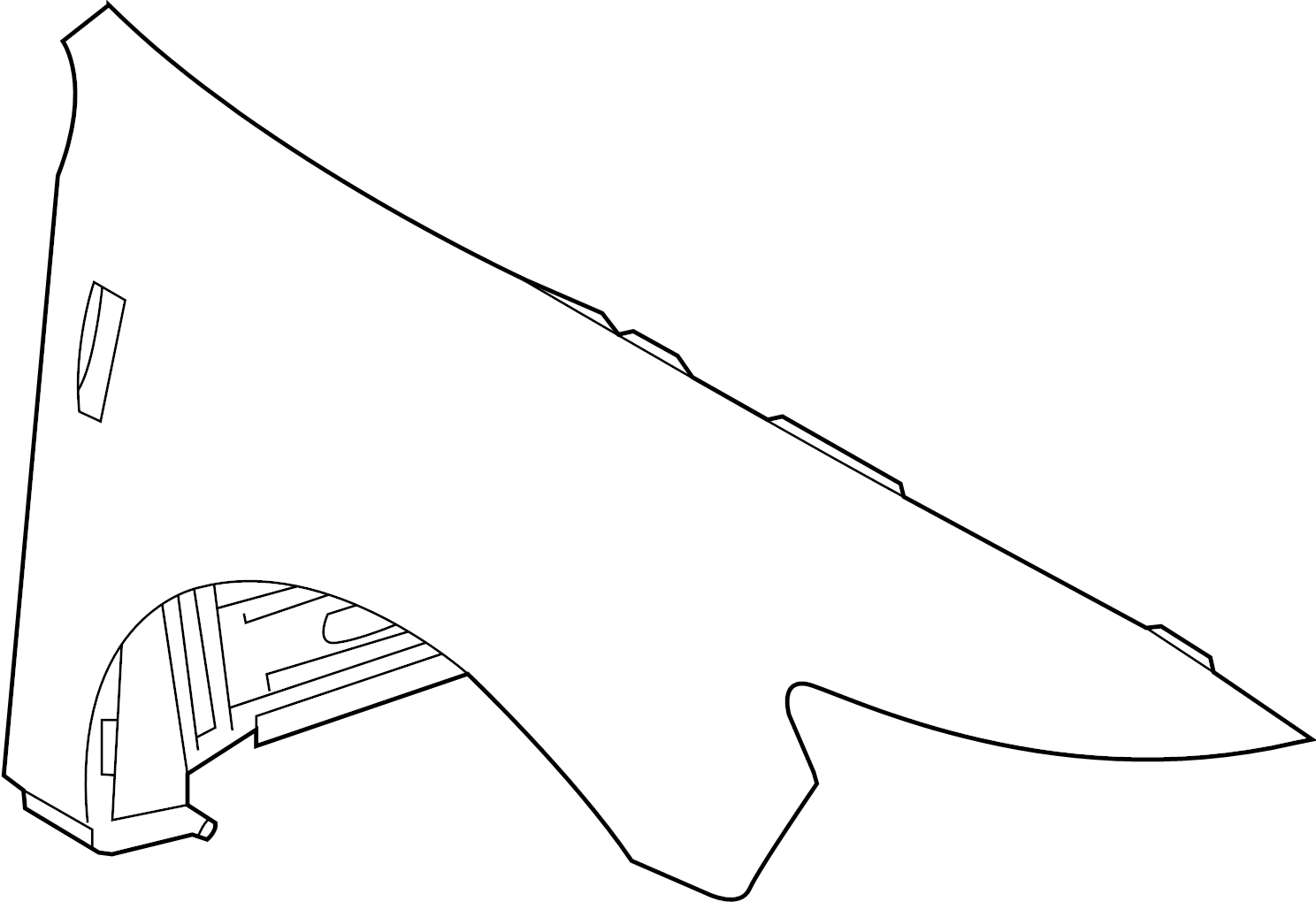 View 8A5Z16006A Fender (Front) Full-Sized Product Image