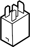 View F8OZ14N089AA Accessory Power Relay. Air Conditioning (A/C) Condenser Fan Motor Relay.  Full-Sized Product Image