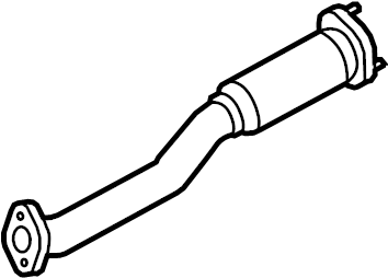 View BA5Z5G203A Pipe. Tube. Exhaust. Flexible. (Front) Full-Sized Product Image