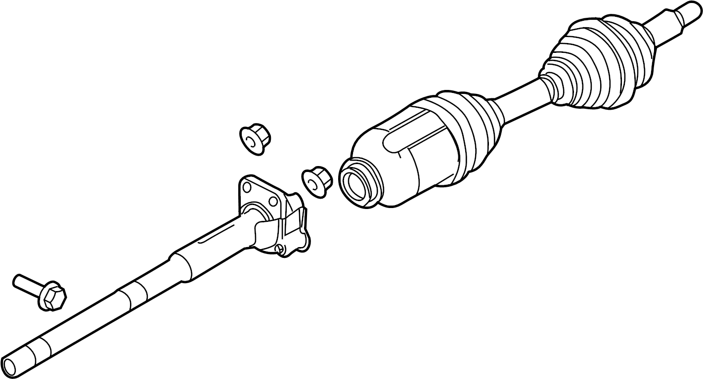 View CA5Z3B436H CV Axle Assembly (Front) Full-Sized Product Image