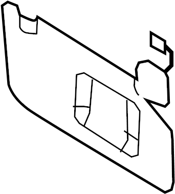 View CE9Z7404105AB Sun Visor Full-Sized Product Image