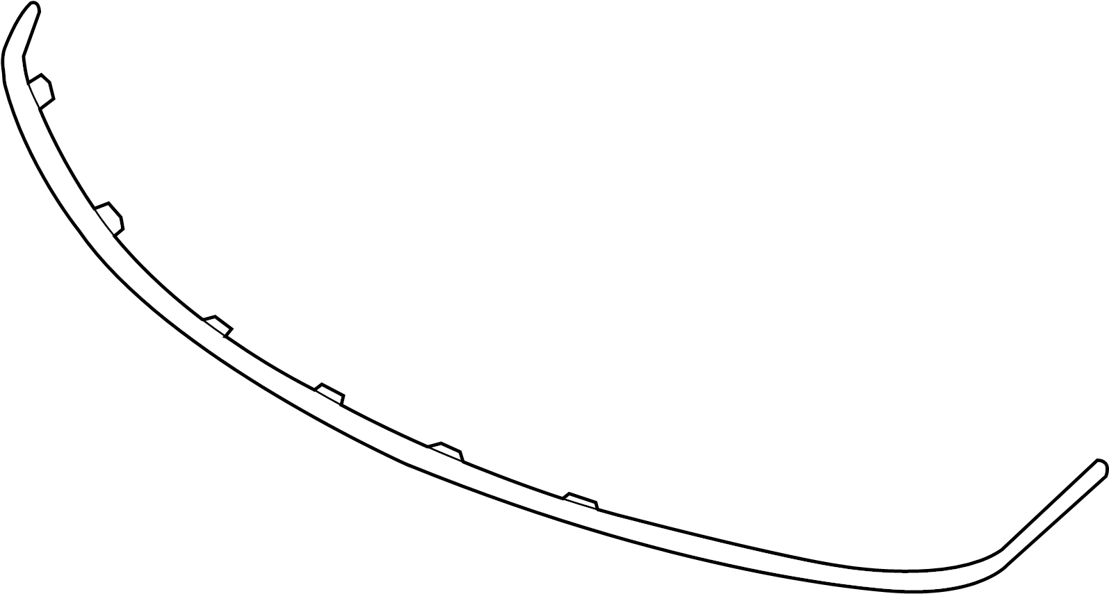 View DP5Z8419AA Grille Molding (Lower) Full-Sized Product Image