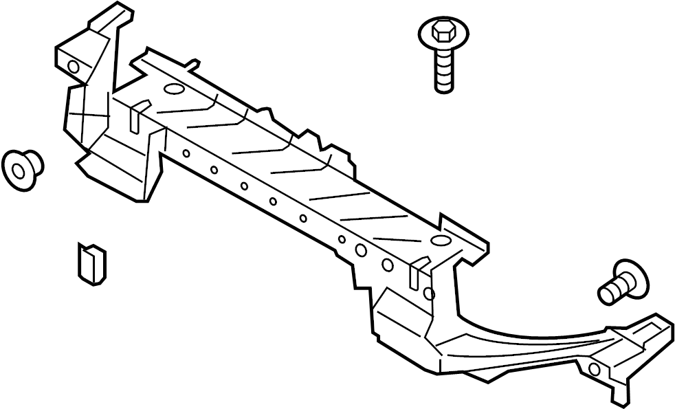 View DP5Z16138C Radiator Support Panel (Front, Upper, Lower) Full-Sized Product Image