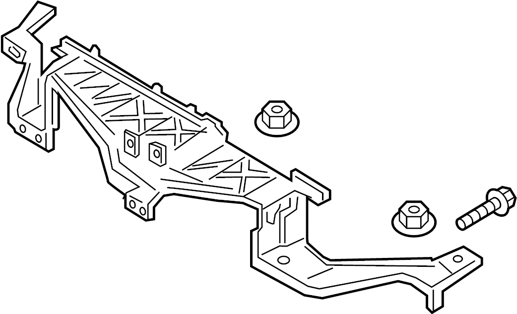 View HP5Z16138B Radiator Support Panel (Front, Upper, Lower) Full-Sized Product Image