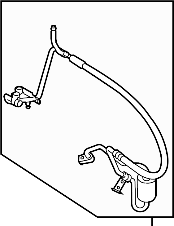 View DG9Z19972B A/C Refrigerant Discharge Hose Full-Sized Product Image
