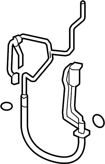 View HP5Z19972C A/C Refrigerant Discharge Hose Full-Sized Product Image