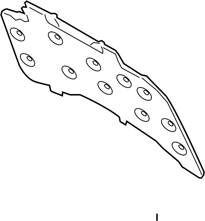 View DP5Z16738A Hood Insulation Pad Full-Sized Product Image