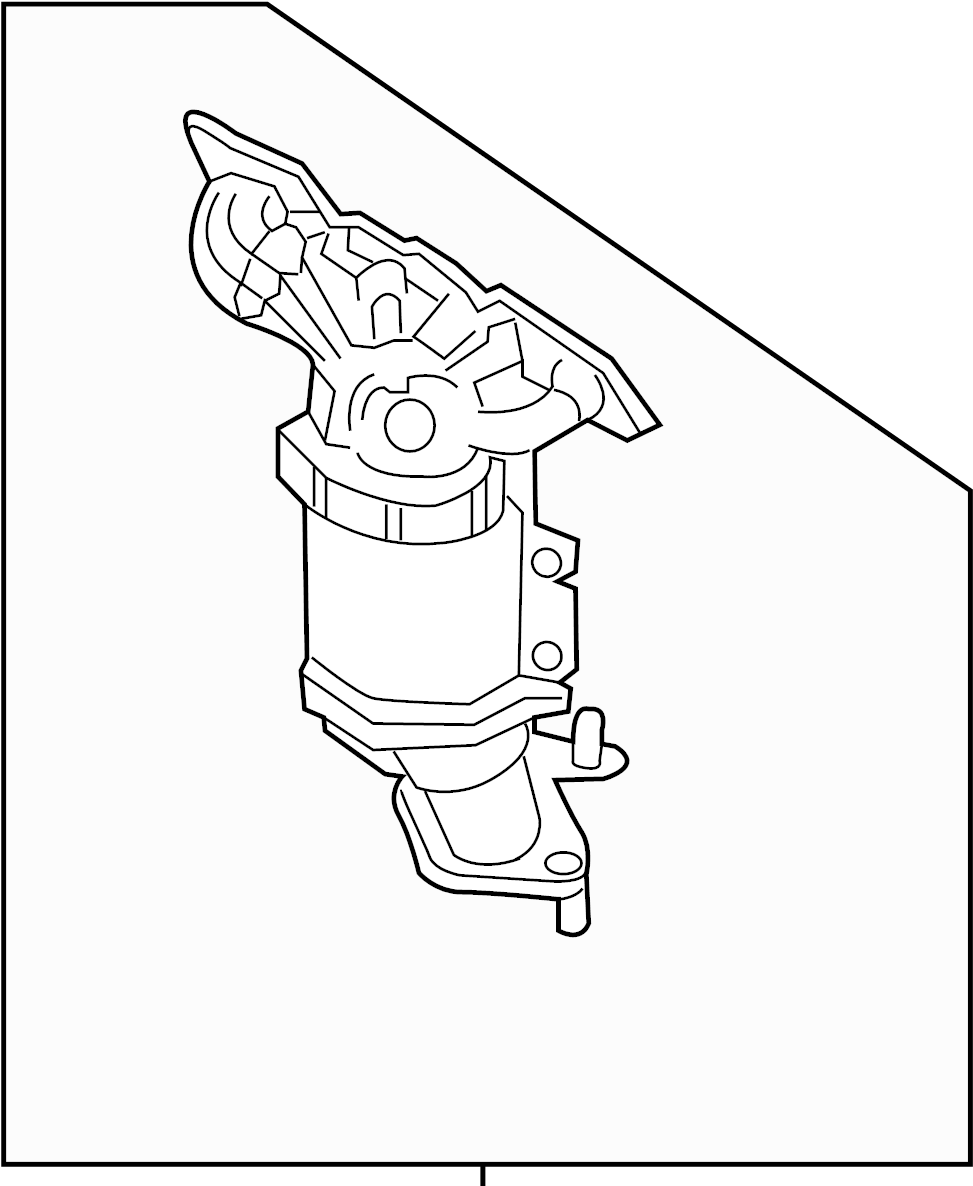 View DG9Z5G232D Catalytic Converter with Integrated Exhaust Manifold Full-Sized Product Image