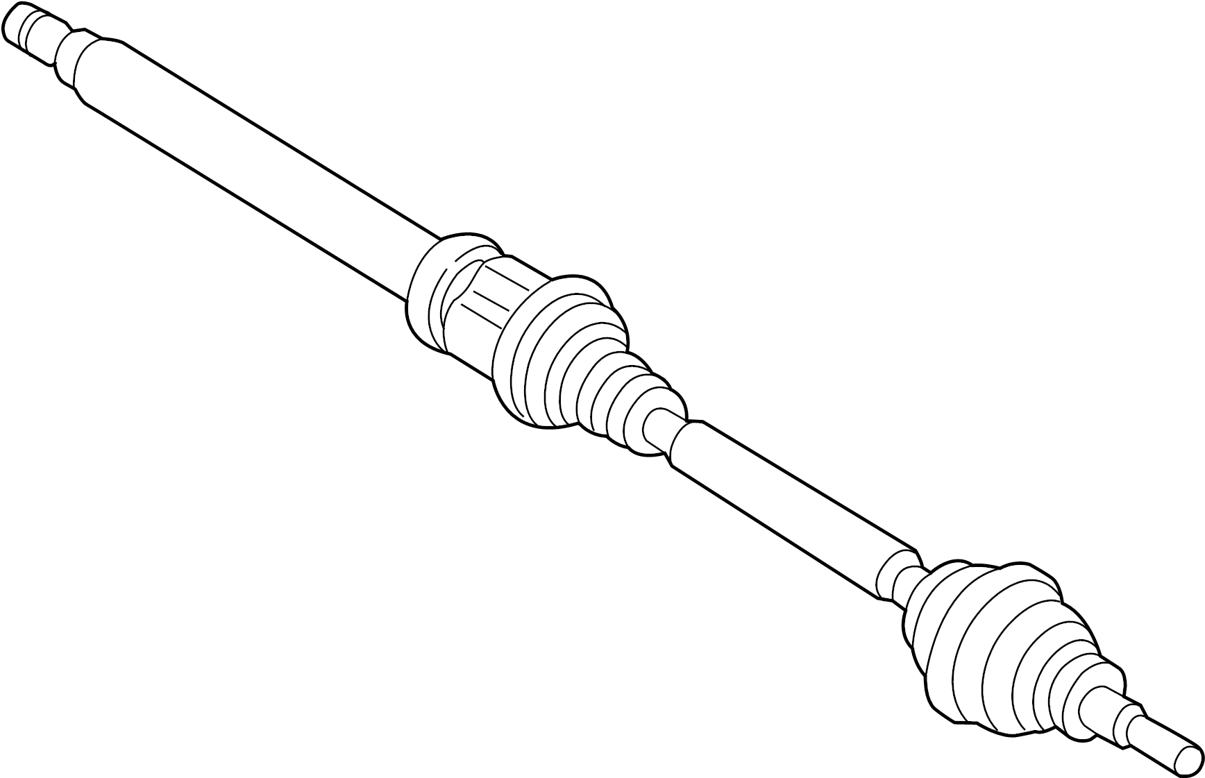 View DG9Z3B436BT CV Axle Assembly (Front) Full-Sized Product Image