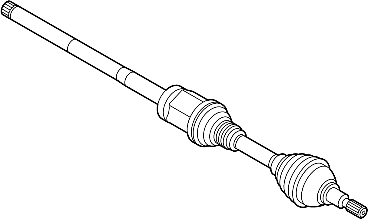 View HG9Z3B436H CV Axle Assembly (Front) Full-Sized Product Image