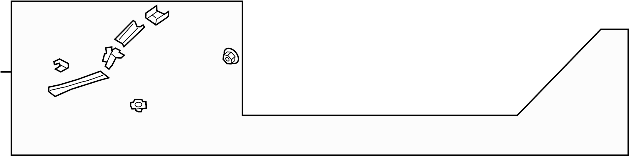 View DG9Z5410692A Floor Pan Crossmember (Front, Rear) Full-Sized Product Image